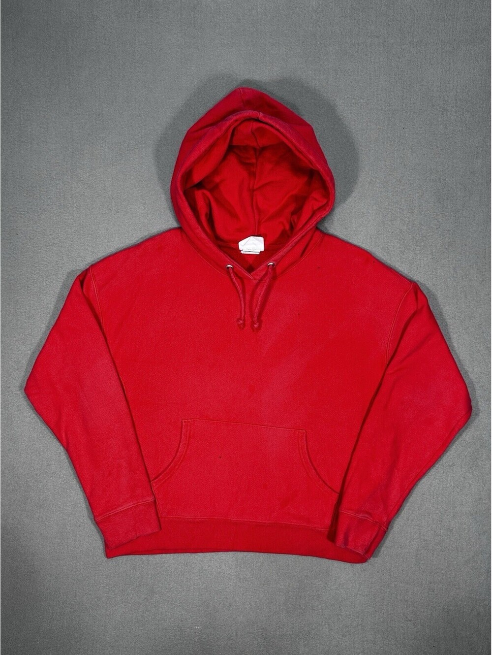 Champion Reverse Weave Hoodie Red Cropped Boxy Large”